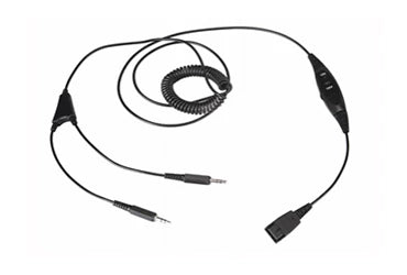 BeeBang-QD003 3.5mm stereo QD connecting Cord with volume controller and mute key